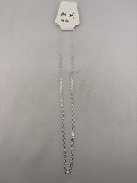 Load image into Gallery viewer, Double Row Curb Silver Chain in 925 Sterling Silver | Interlocking Link Necklace (20 Inch, 24.58g)
