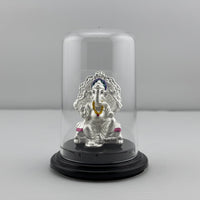 Load image into Gallery viewer, 999 Pure Silver Ganesha Idol 11gm – Ganpati Murti for Home Mandir &amp; Gifting
