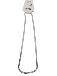 Load image into Gallery viewer, Box Chain Silver Necklace in 925 Sterling Silver | Classic Square Link Chain (20 Inch, 24.89g)
