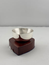 Load image into Gallery viewer, Silver Leaf-Shaped Diya 15gm – Traditional Pooja Lamp for Temple &amp; Festivals
