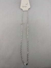Load image into Gallery viewer, Oval Link Cable Silver Chain in 925 Sterling Silver | Classic Necklace (20 Inch, 18.57g)
