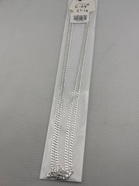 Load image into Gallery viewer, Japanese Curb Silver Chain in 925 Sterling Silver | Sleek Flat Link Chain Necklace
