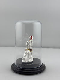 Load image into Gallery viewer, 999 Pure Silver Ambemata Idol 7gm in Protective Acrylic Dome – Divine Amba Murti for Navratri &amp; Temple Décor
