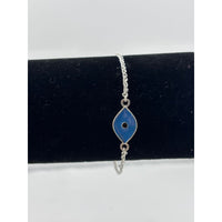 Load image into Gallery viewer, 925 Sterling Silver Blue Evil Eye Chain Bracelet | 4g
