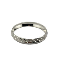 Load image into Gallery viewer, 925 Sterling Silver Bold Diagonal-Cut Domed Bangle/Kada