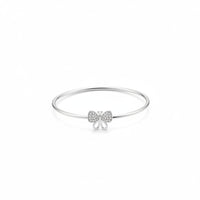Load image into Gallery viewer, 925 Sterling Silver Bow CZ Women’s Bracelet | 6g
