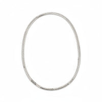 Load image into Gallery viewer, 925 Sterling Silver Box Chain Necklace – Square Link Design
