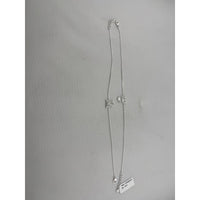 Load image into Gallery viewer, 925 Sterling Silver Butterfly Charm Anklet with CZ Accent
