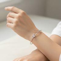 Load image into Gallery viewer, 925 Sterling Silver Butterfly CZ Bracelet | 6g
