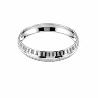 Load image into Gallery viewer, 925 Sterling Silver Checkered-Cut Bangle/Kada - Bracelets