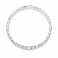 Load image into Gallery viewer, 925 Sterling Silver Checkered-Cut Bangle/Kada - Bracelets