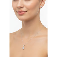 Load image into Gallery viewer, 925 Sterling Silver Crescent Moon CZ Chain Bracelet
