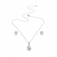 Load image into Gallery viewer, 925 Sterling Silver Crescent Moon CZ Chain Bracelet
