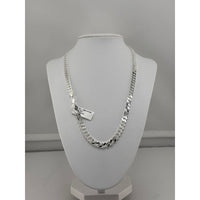Load image into Gallery viewer, 925 Sterling Silver Cuban Chain Necklace – Classic Flat
