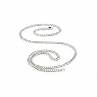 Load image into Gallery viewer, 925 Sterling Silver Cuban Chain Necklace – Classic Flat
