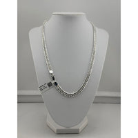 Load image into Gallery viewer, 925 Sterling Silver Cuban Chain Necklace – Classic Flat

