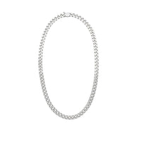 Load image into Gallery viewer, 925 Sterling Silver Cuban Chain Necklace – Flat Curb Link

