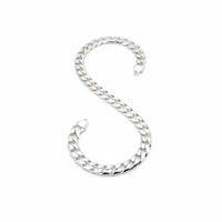 Load image into Gallery viewer, 925 Sterling Silver Cuban Chain Necklace – Heavy Flat Link
