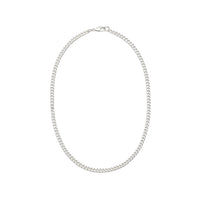 Load image into Gallery viewer, 925 Sterling Silver Curb Chain Necklace – Flat Link Design
