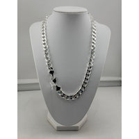 Load image into Gallery viewer, 925 Sterling Silver Diamond Cut Cuban Chain Necklace –
