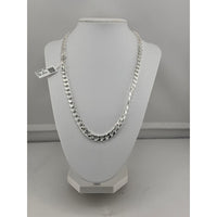 Load image into Gallery viewer, 925 Sterling Silver Diamond Cut Cuban Chain Necklace –
