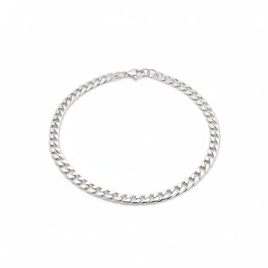 925 Sterling Silver Diamond Cut Cuban Chain Necklace –