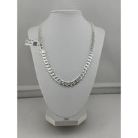 Load image into Gallery viewer, 925 Sterling Silver Diamond Cut Cuban Chain Necklace –
