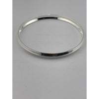 Load image into Gallery viewer, 925 Sterling Silver Domed Grooved Bangle/Kada - Bracelets