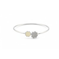 Load image into Gallery viewer, 925 Sterling Silver Double Clover CZ Women’s Bracelet | 6g
