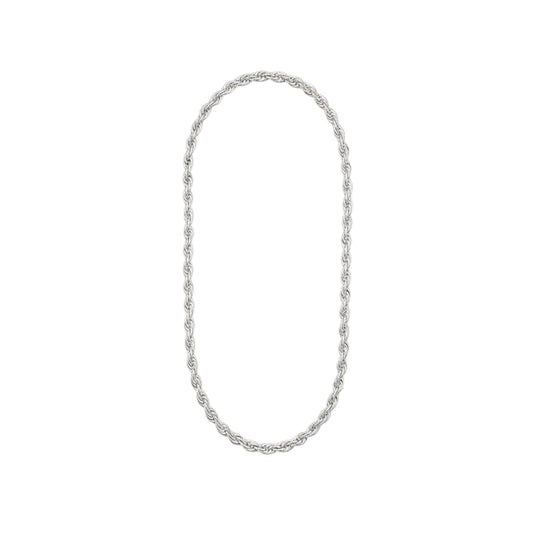 925 Sterling Silver Double Link Chain Necklace – Round