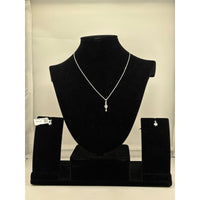Load image into Gallery viewer, 925 Sterling Silver Drop CZ Pendant and Earrings Set
