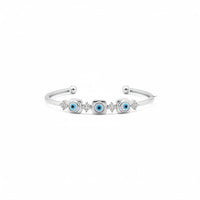 Load image into Gallery viewer, 925 Sterling Silver Evil Eye CZ Bracelet | 11g
