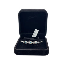 Load image into Gallery viewer, 925 Sterling Silver Evil Eye CZ Bracelet | 11g

