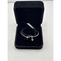 Load image into Gallery viewer, 925 Sterling Silver Evil Eye Square Charm Women’s Bracelet
