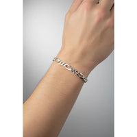 Load image into Gallery viewer, 925 Sterling Silver Figaro Chain Bracelet – Italian Link
