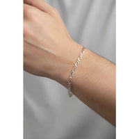 Load image into Gallery viewer, 925 Sterling Silver Figaro Chain Bracelet – Slim Link | 8 Inches

