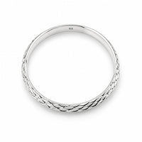 Load image into Gallery viewer, 925 Sterling Silver Fish Scale Textured Bangle/Kada