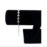 Load image into Gallery viewer, 925 Sterling Silver Five Stone CZ Adjustable Bracelet | 5g
