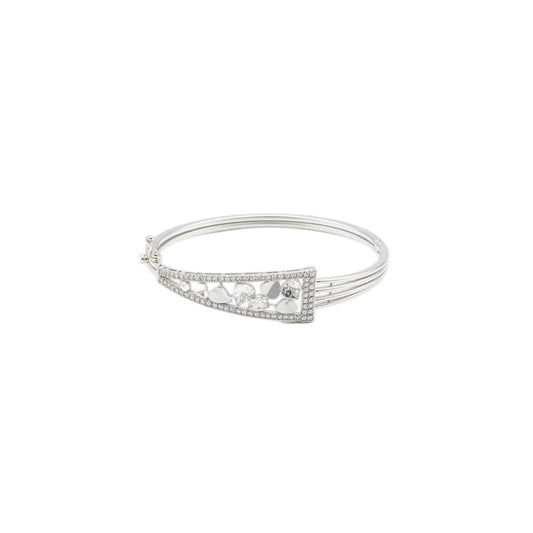 925 Sterling Silver Floral Cutwork Women’s Bracelet | 8g