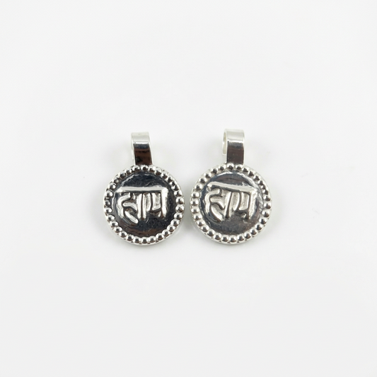 925 Sterling Silver Haye Pendant (Set of 2) 2gm
