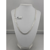 Load image into Gallery viewer, 925 Sterling Silver Herringbone Chain Necklace – Textured
