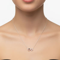 Load image into Gallery viewer, 925 Sterling Silver Infinity Circle Necklace - Necklace
