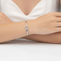Load image into Gallery viewer, 925 Sterling Silver Infinity CZ Women’s Bracelet | 6g
