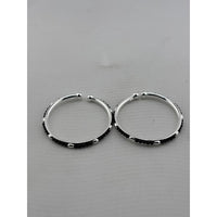 Load image into Gallery viewer, Kids silver bangle pair front view
