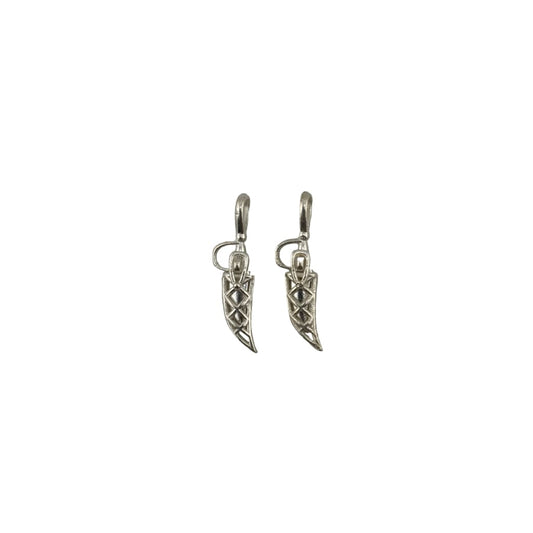 925 Sterling Silver Knife Pendant (Set of 2) 2.40gm