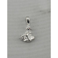 Load image into Gallery viewer, 925 sterling silver seated Krishna pendant depicting the deity playing a flute
