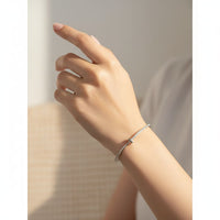 Load image into Gallery viewer, 925 Sterling Silver Minimal CZ Women’s Bracelet | 10g
