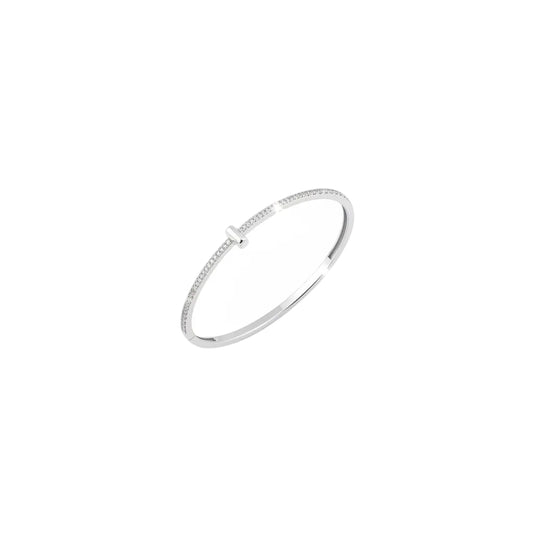 925 Sterling Silver Minimal CZ Women’s Bracelet | 10g