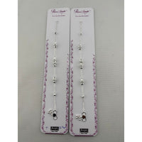 Load image into Gallery viewer, Original product view of 925 sterling silver kids anklet pair
