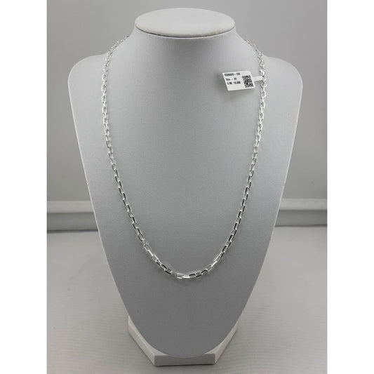 925 Sterling Silver Paperclip Chain Necklace – Minimalist